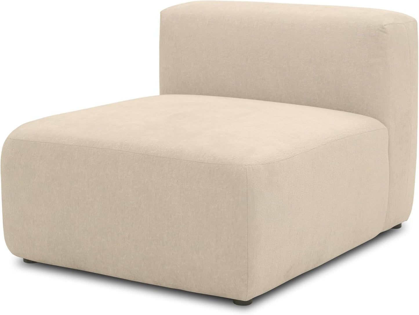DOMO. collection Adrian Modular Sofa, 3-Seater Made of 2 x Corner Chairs and 1 x Chair, Big Sofa, Module Couch, 3 Upholstery Elements, 3-Seater Couch, 301 x 108 x 69 cm (W x D x H), Cream