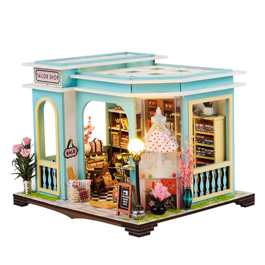 UINOFER DIY Greenhouse Wood, Miniature Garden House Building with Furniture, Creative Construction Kit Adults, Model Kit for Adults and Children - Hanging Garden
