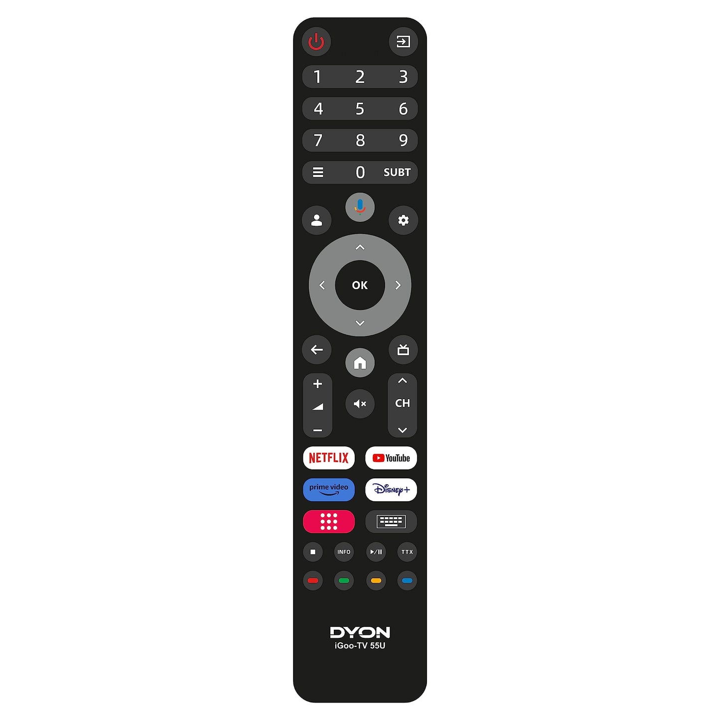 DYON iGoo-TV 50U-2 - 50 Inch (126 cm) 4K Ultra HD Smart TV with Google TV, HDR10, Triple Tuner (DVB-S2/C/T2), WiFi, Bluetooth, Google Assistant, Netflix, Prime Video, [2025 Model]