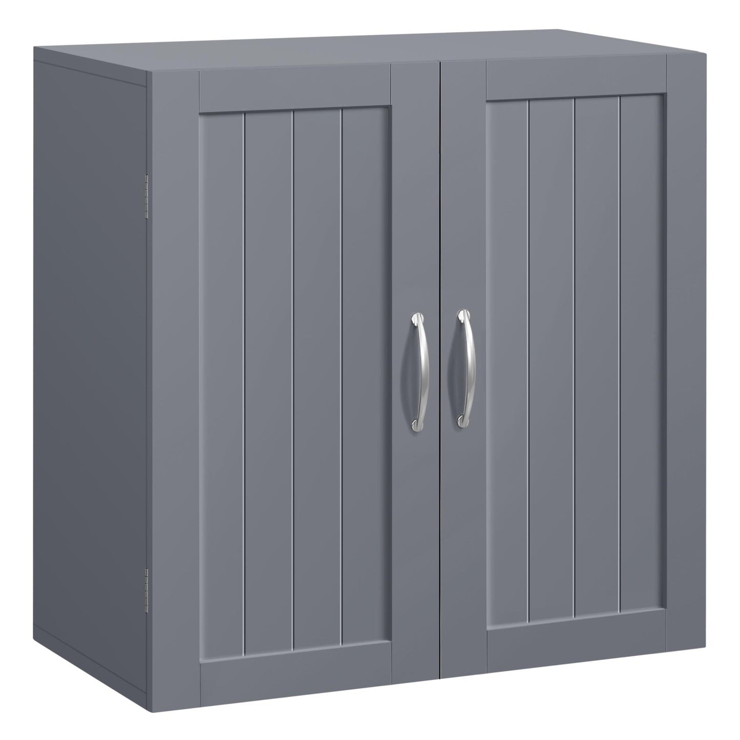 Yaheetech Bathroom Cabinet Wall Cabinet with 3 Doors Bathroom Cabinet Wall Shelf Kitchen Cabinet with Height-Adjustable Shelf for Bathroom Kitchen Laundry Room 75 x 31 x 60 cm
