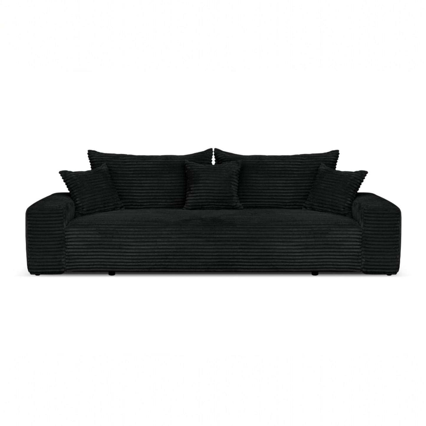 Cordo Sofa Bed 265 x 150 cm with Bed Box - Cord Sofa TILIA Wide Corduroy, SoftTouch Comfort, Nosage Spring, Removable Cushions, Easy Clean & Pet Friendly (Bronze)