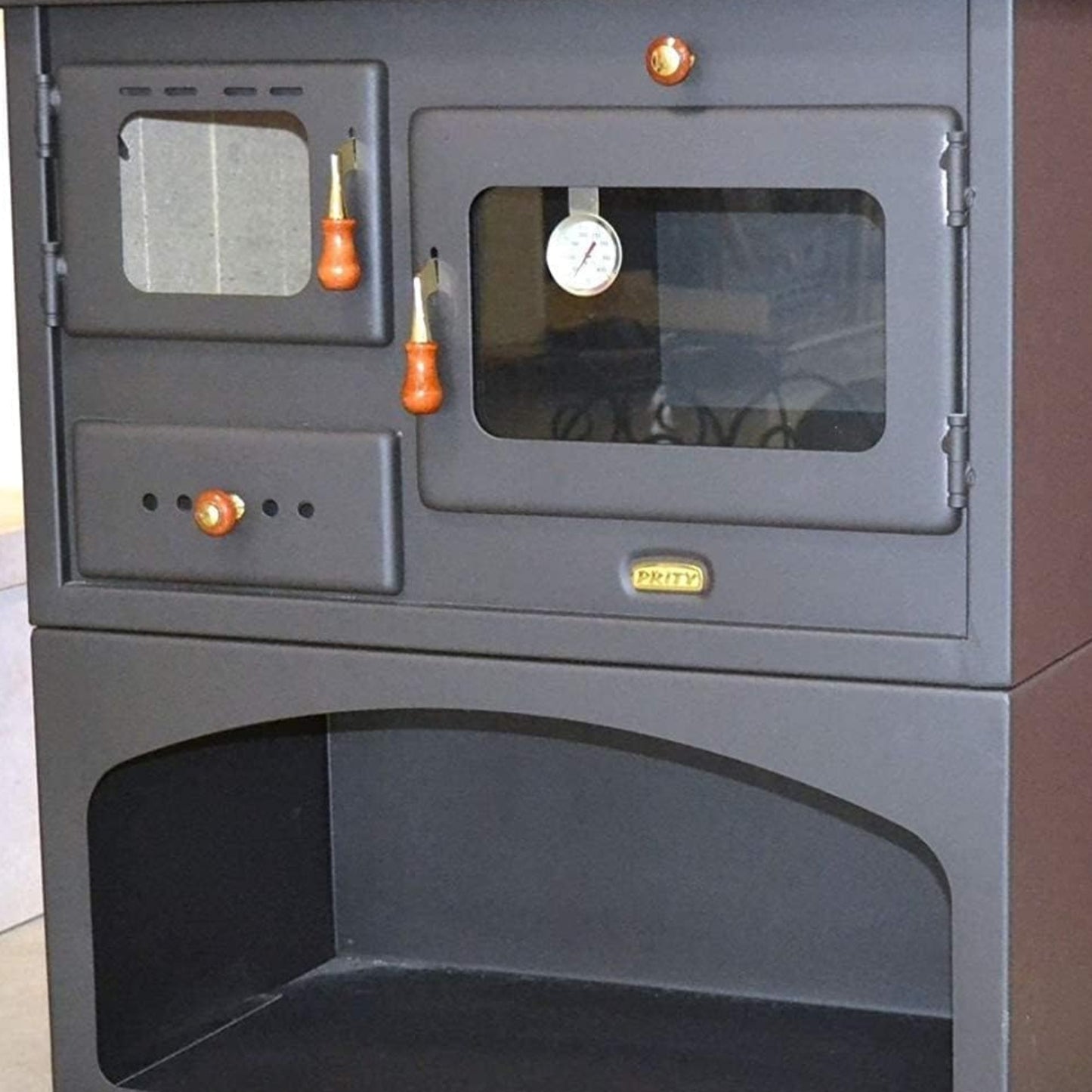 Wood Stove 10 kW Cast Iron Top Log Burner Wood Stove Prity 1