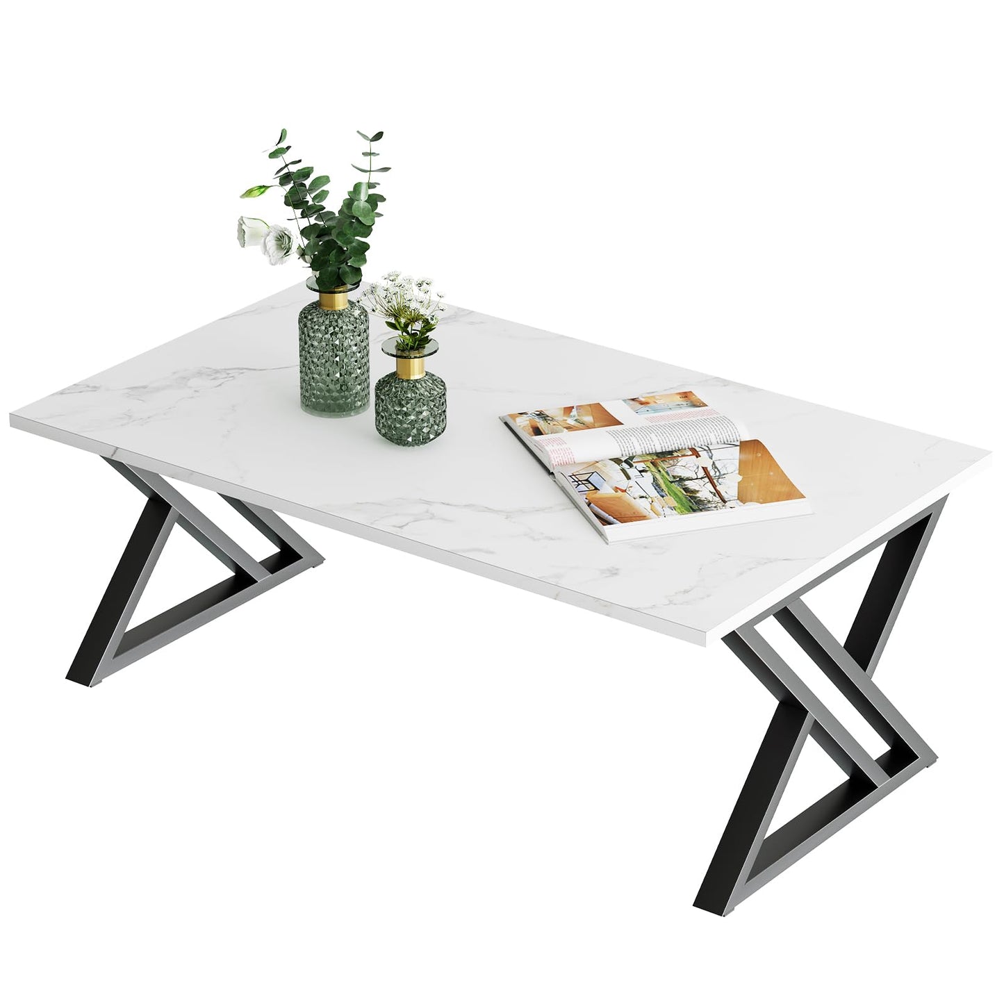 Garden 4 you X Coffee Table, White + Gold