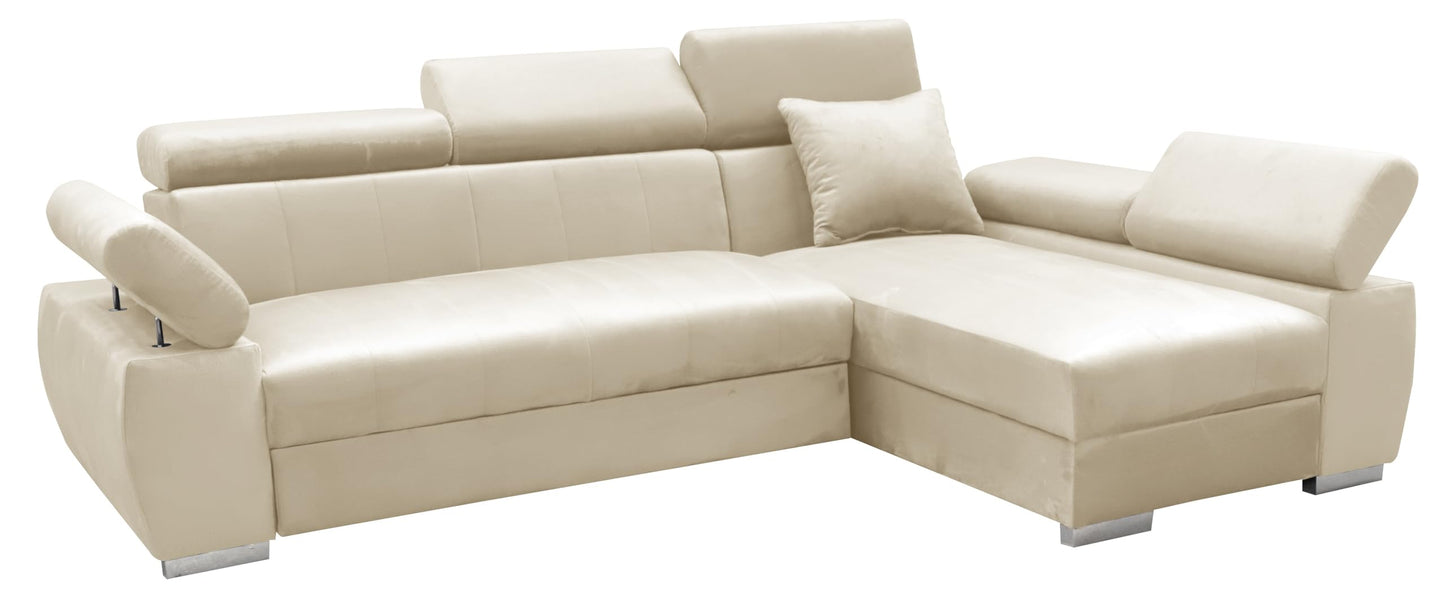 MEBLE-LUX - Ecksofa mit Schlaffunktion