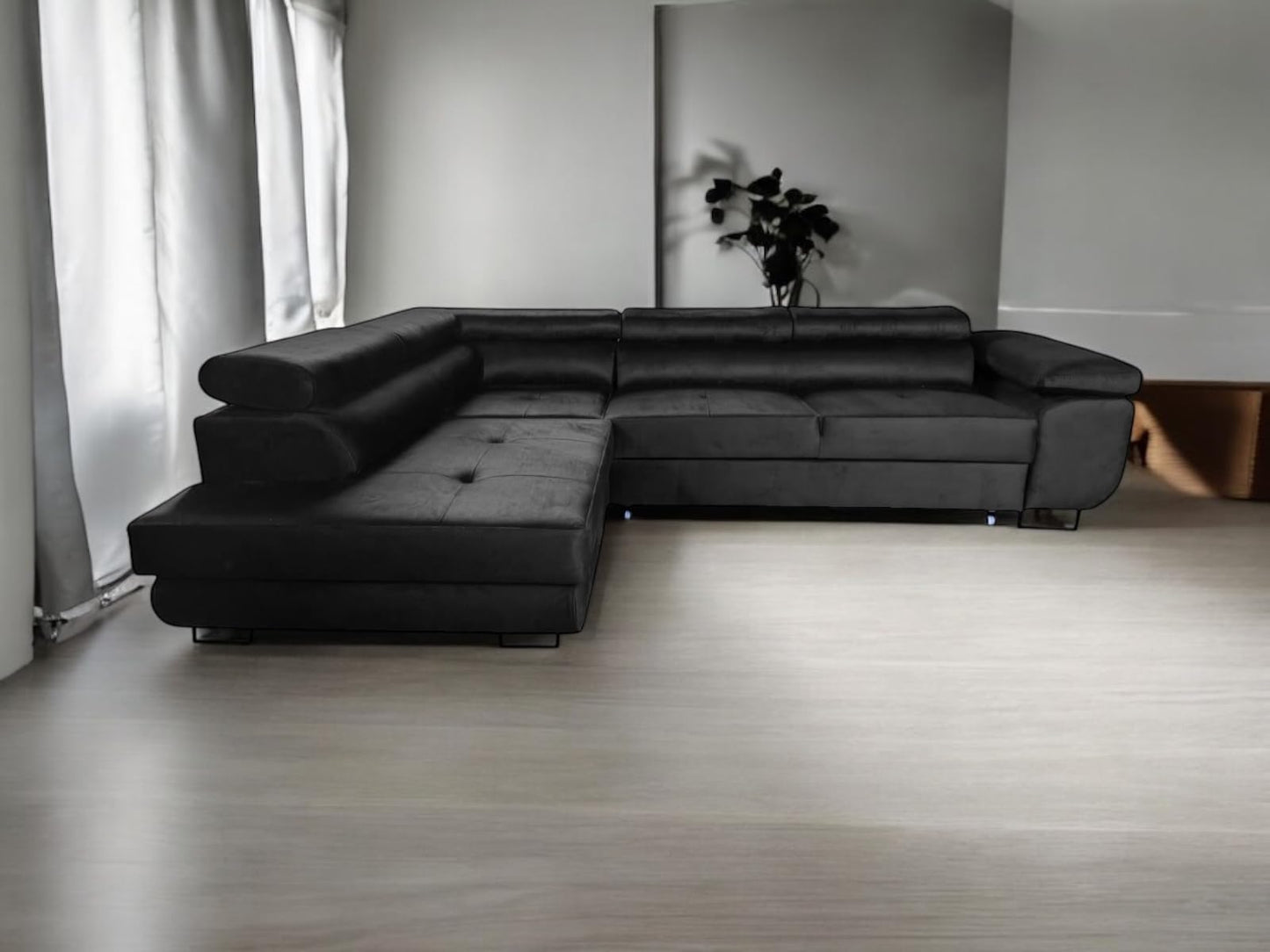 COMFORTINO FURNITURE Pasti L-Shaped Corner Sofa with Sleep Function