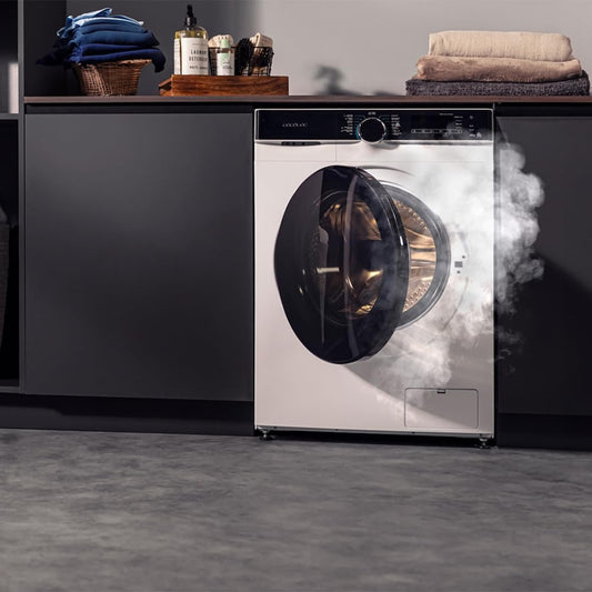 Cecotec Frontlader-Waschmaschine mit 12 kg Bolero DressCode 121000 A. 2000 W, 1400 U/min Maximal einstellbar, WoolMark Zertifizierung, 14 Programme, Niedriger Verbrauch, Automatische Trommelreinigung