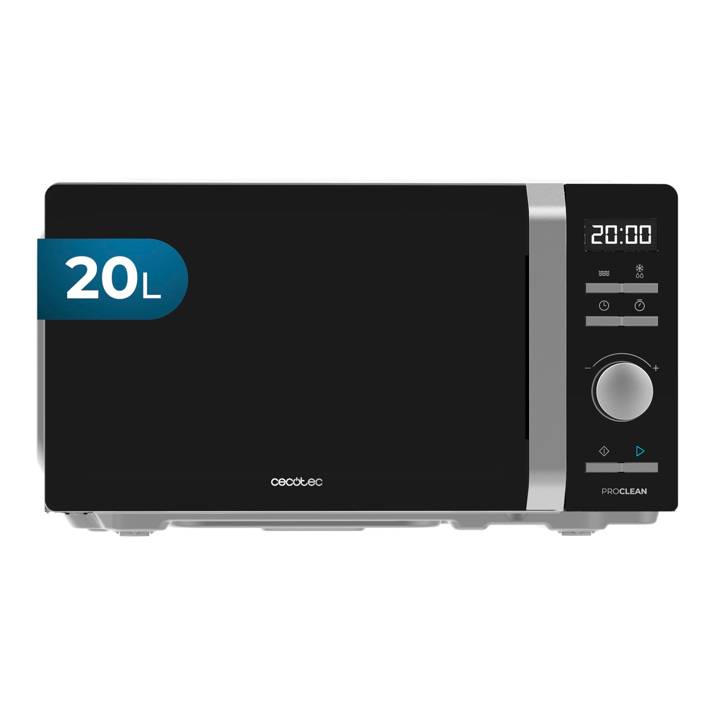 Cecotec Inverter Microwave - 19L Capacity - Defrosting, Heating and Cooking - Proclean 5010 Inverter. 700 W, 5 Power Levels, LED Display, 245 mm Turntable, Timer, 8 Programmes