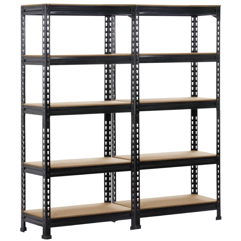 Yaheetech Storage Shelf Heavy-Duty Shelving 150 x 70 x 30 cm 5 MDF Shelves Workshop Shelving Unit 750 kg