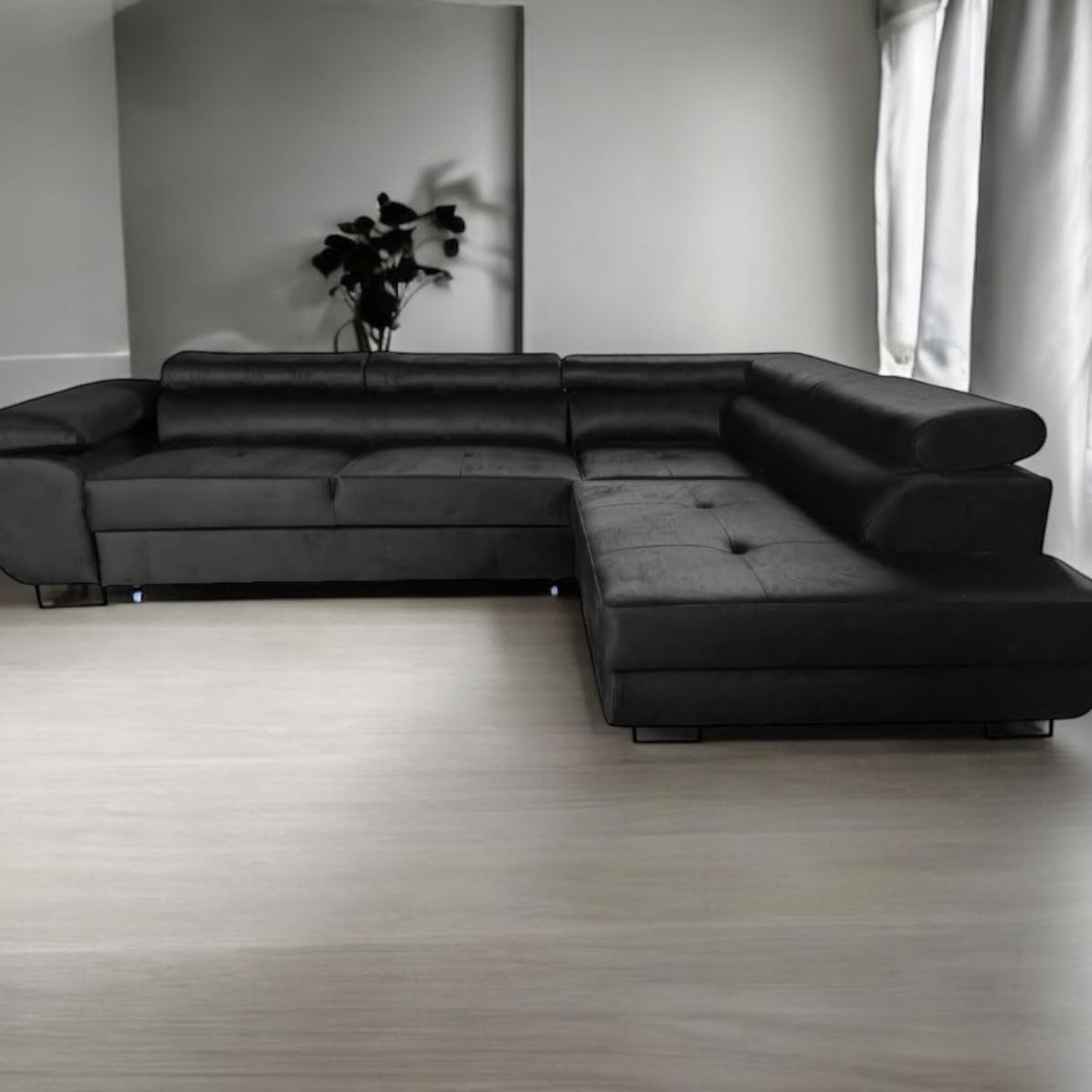 COMFORTINO FURNITURE Pasti L-Shaped Corner Sofa with Sleep Function