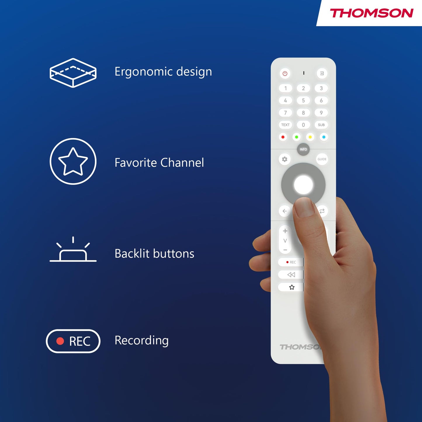 Thomson 24 Inch (60 cm) LED HD Easy TV - No Smart - Hotel Mode, USB, HDMI, Triple Tuner (Cable, Satellite, Antenna), AV IN, CI+, A+ Panel - 24HD2S13