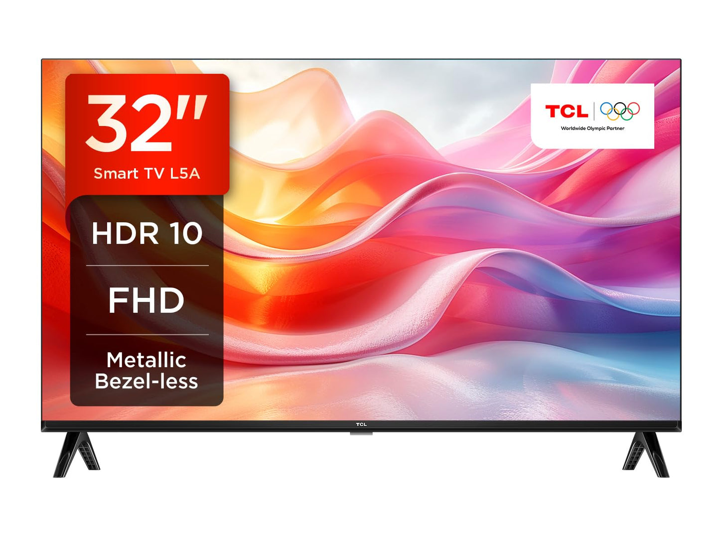 TCL 43V6C 43 Inch 4K UHD Smart TV - HDR10+, HVA Panel, Dolby Vision, Google TV, HDMI 2.1, DVB-T2/C/S2, Bluetooth 5.2, Voice Control with Alexa & Google Assistant