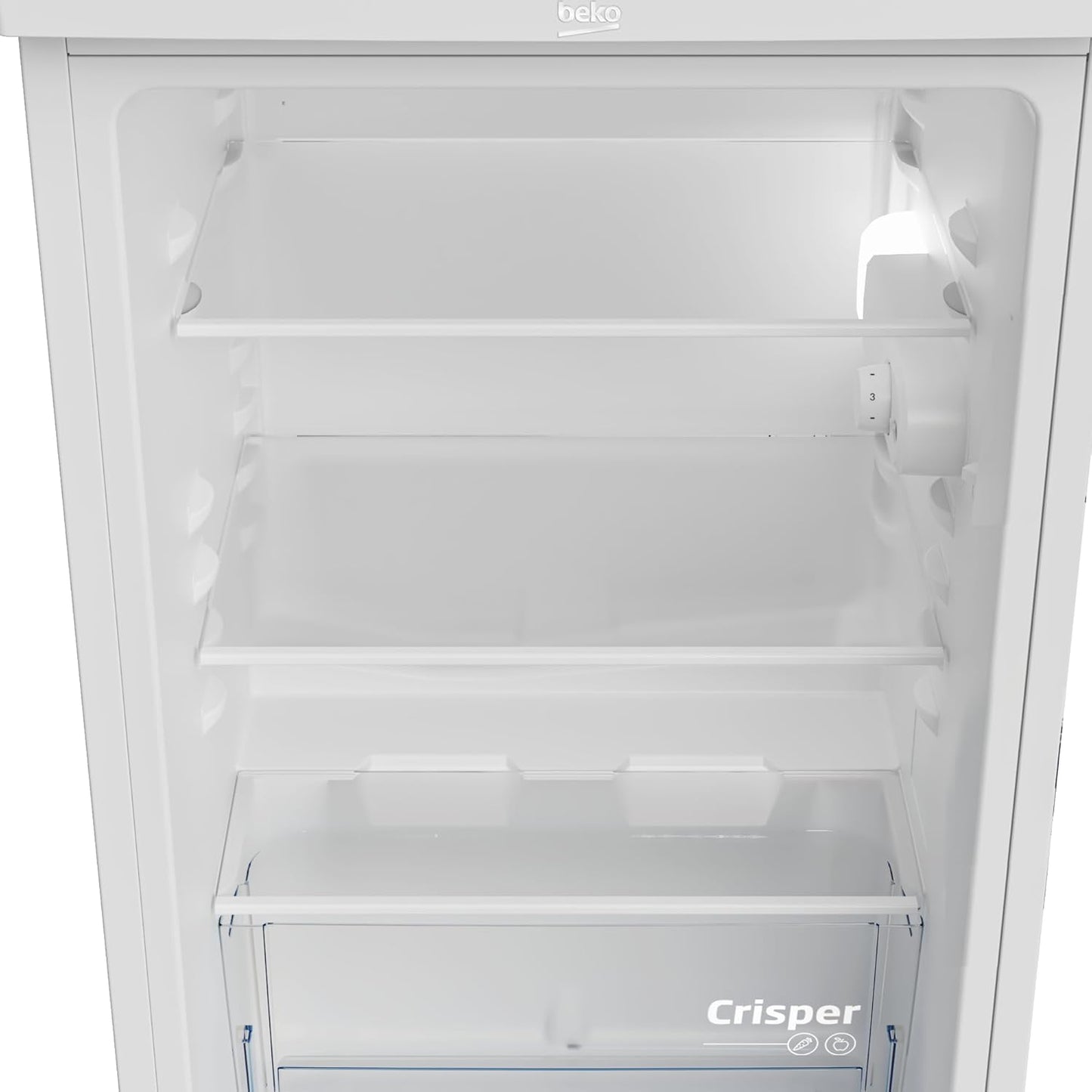 Beko TS190040N Freestanding Fridge 88 L Total Capacity Replaceable Door Hinge Good Lighting in the Unit 38 dB Robust Glass Shelves White