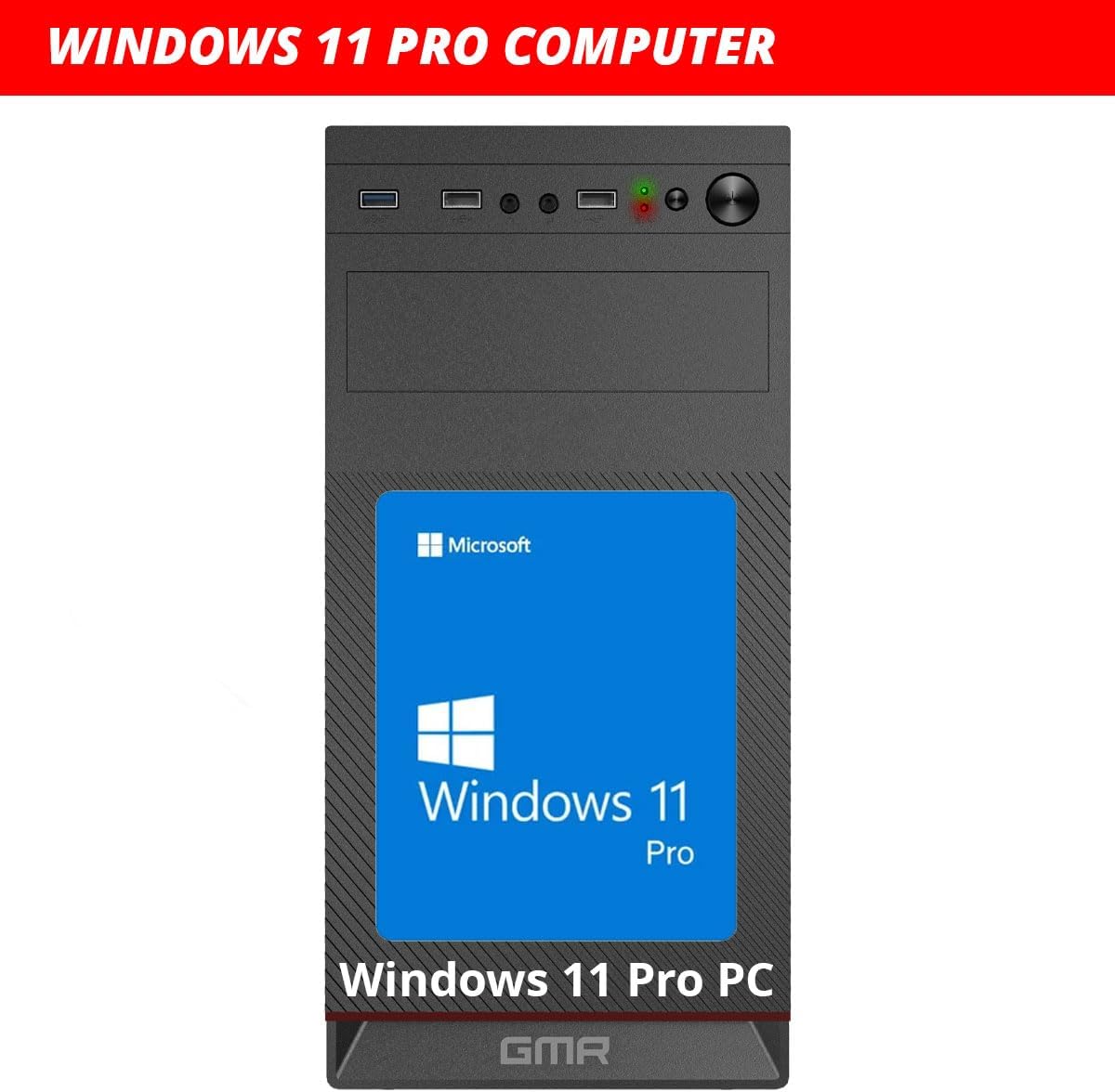 Intel i7 - Business Office Multimedia Computer | 32 GB RAM | 1000GB SSD | DVD ± RW | USB 3.0 | Windows 11 Prof. 64-Bit | Smart ID Card Reader 5-in-1 | WiFi 600 and Bluetooth 5