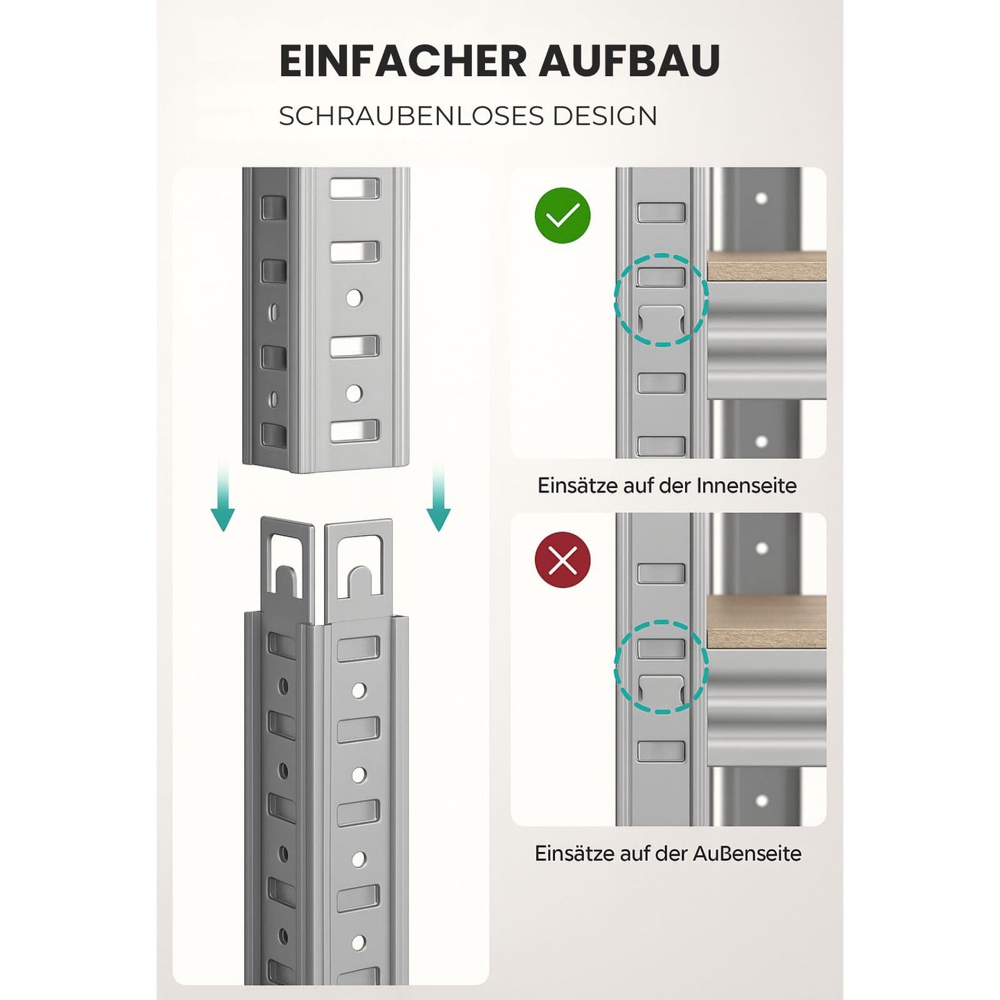 OfficeMarshal Double Pack Heavy Duty Shelves Black, 180 x 90 x 40 cm, Boltless Shelf, Storage Shelf, Standing Shelf, Plug-In System, Can be Assembled without Tools (Lakota)