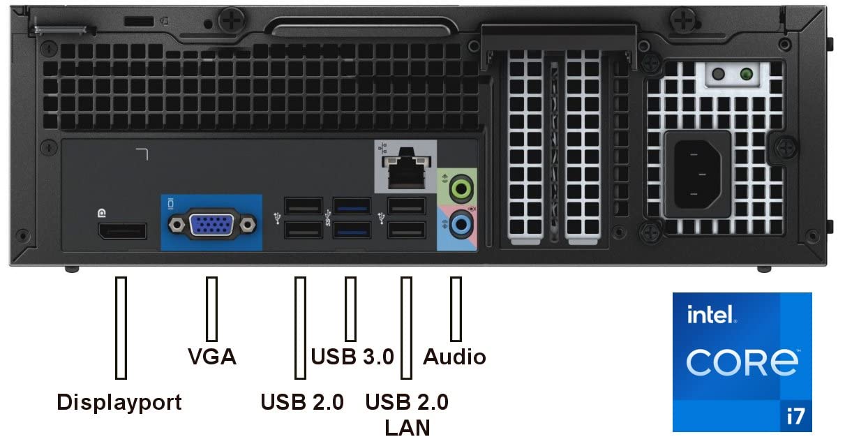 Business Office Multimedia Computer Intel i7 6700 8-Thread 4 GHz 32 GB DDR4 1 TB SSD WLAN DVD±RW USB3 Windows 11 Prof. 64 7460