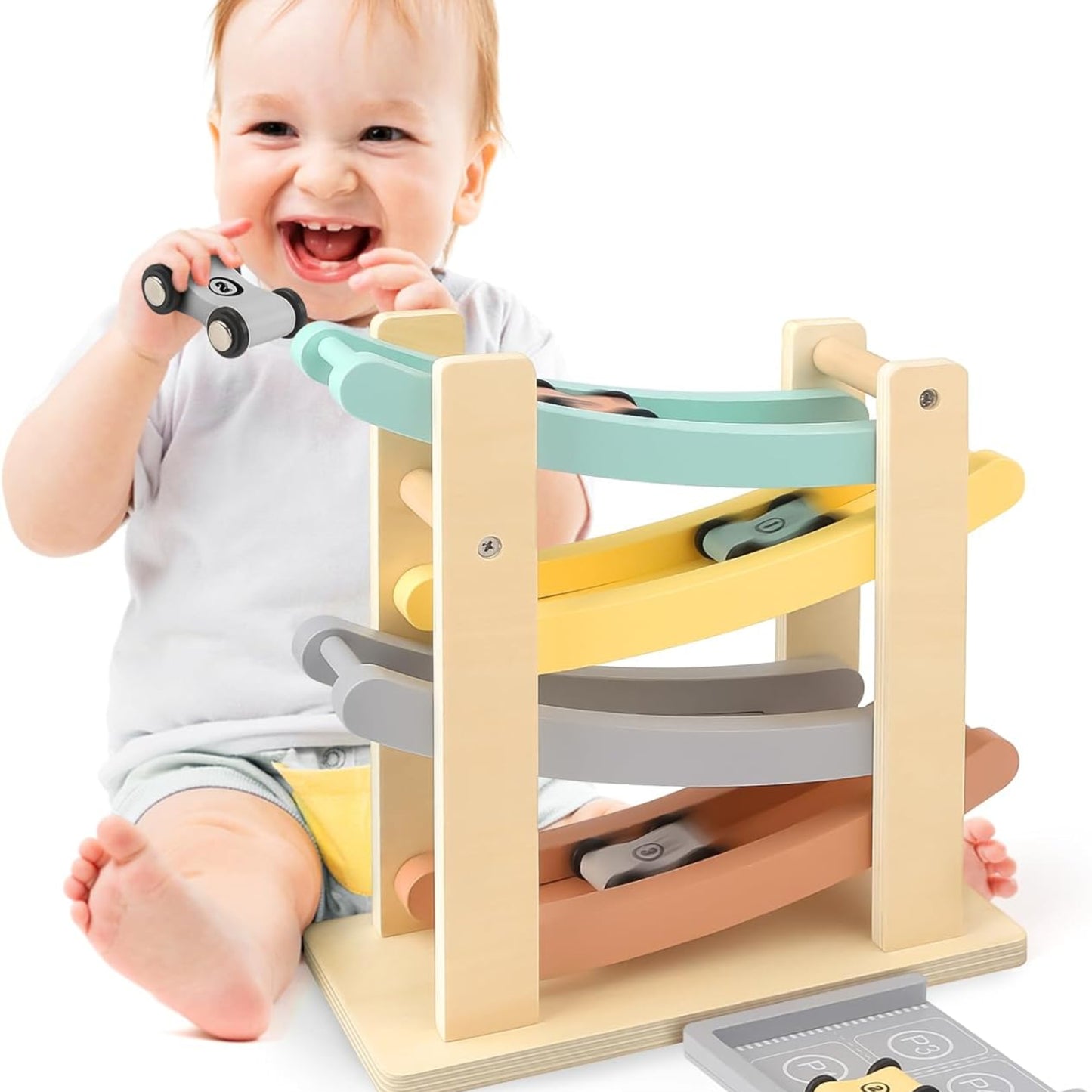 Vanplay Montessori Toy from 1 Year Car Toy Marble Run Wood from 1 2 Years Wooden Toy Gift 1 2 Years Boy Girl