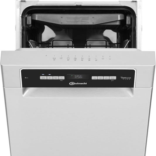 Bauknecht BSUO 3O23 PF X Undermount Dishwasher, 45 cm Width, PowerClean, Cutlery Drawer, Full Water Protection, Hygiene Programme, Sensor Program, Child Lock