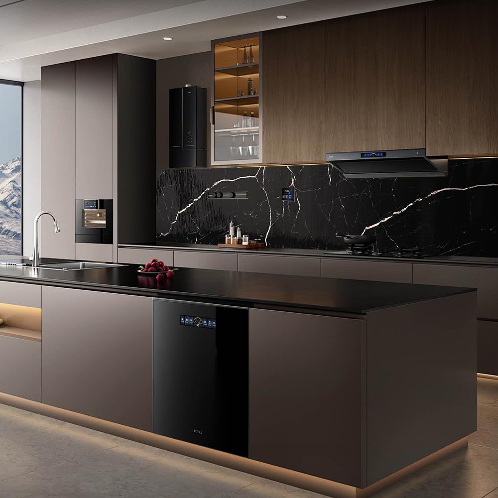 Luxury and Self-Adhesive Kitchen Back Wall - Simple and Stylish Wall Panels (High Gloss Marble White/Grey, 300 cm x 60 cm x 0.2 cm)