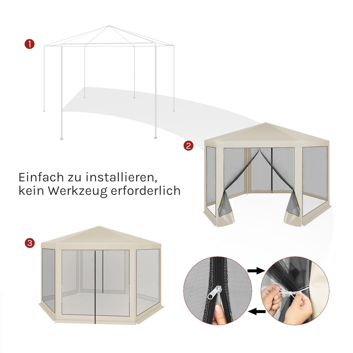 WOLTU Gazebo 3.8 x 3.3 m Square Garden Gazebo with Side Walls Mosquito Net Garden Arbour Metal Party Tent Easy Assembly without Tools for Garden Patio Yard Blue