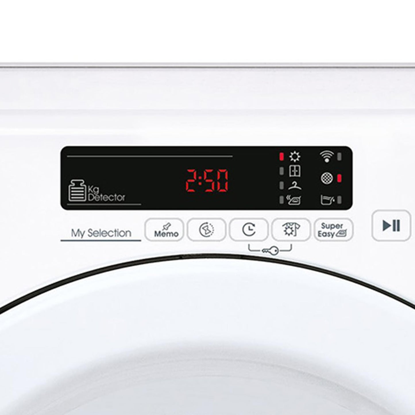 CANDY CSOE C9DG-S Kondesntrockner 9 KG Fassungsvermögen, Wi-Fi + Bluetooth, Symbolblende (9 kg)