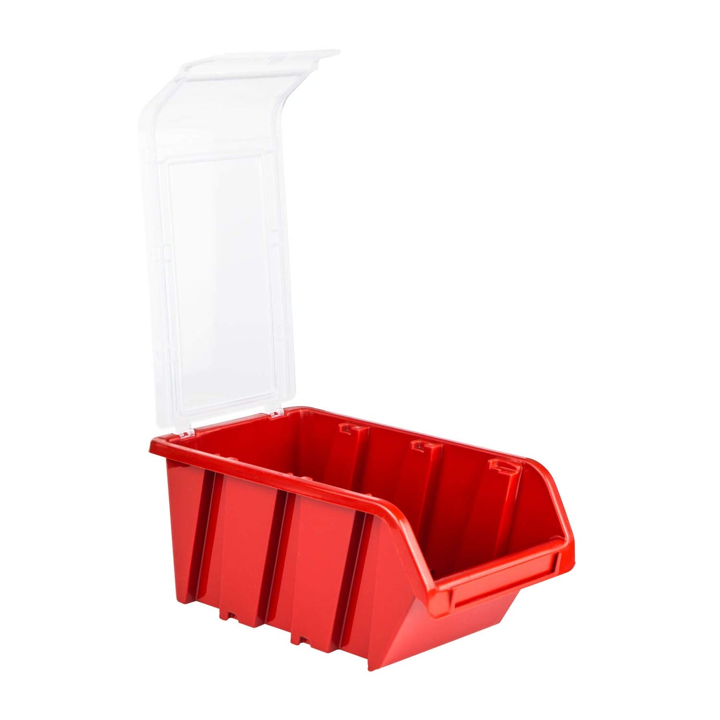 Box with Lid + Wall Shelf 120 x 80 cm Stacking Boxes Storage System Pack of 56