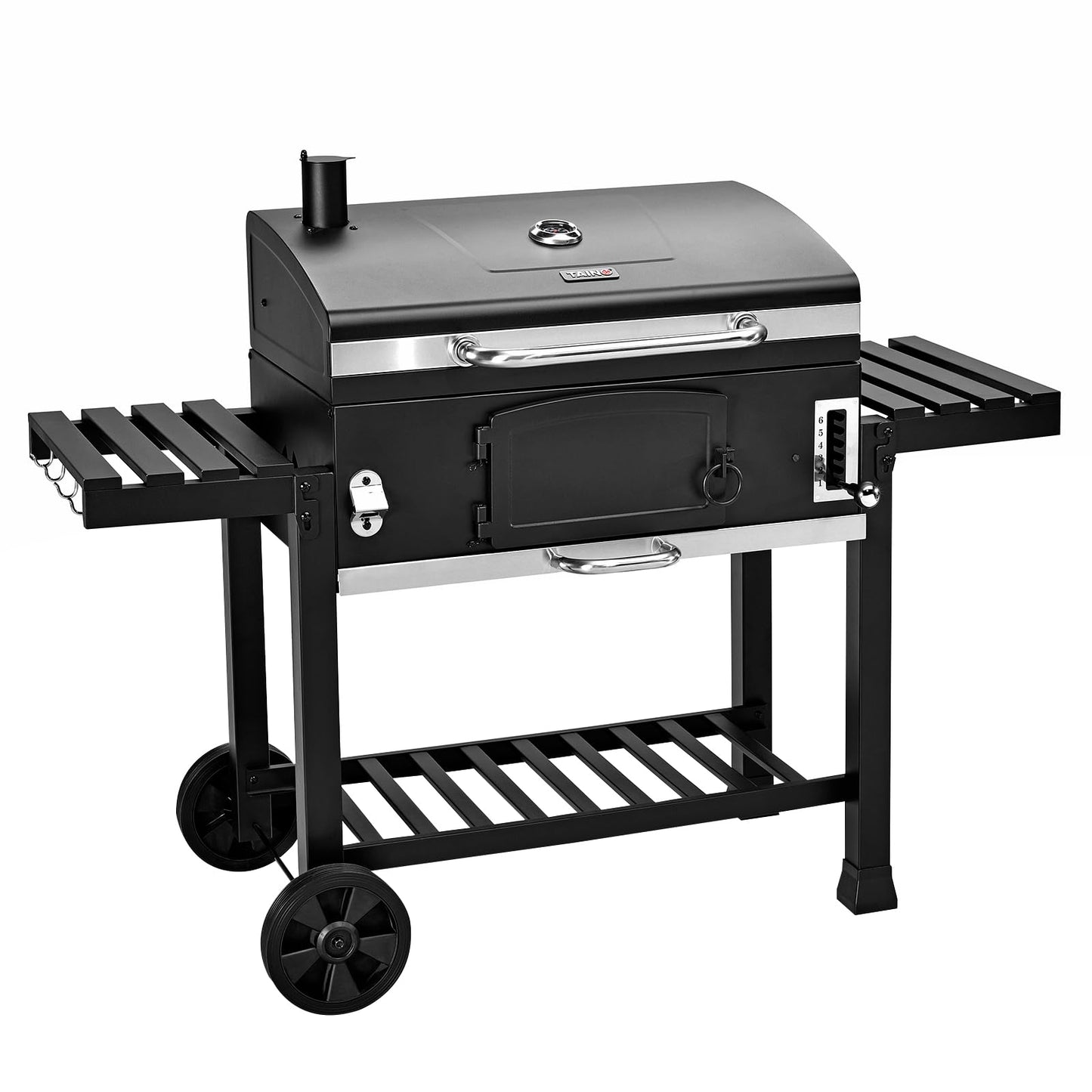 TAINO Hero Smoker Small BBQ Grill Trolley Charcoal Grill Fireplace Stand Grill Smoker Oven Grill Grate