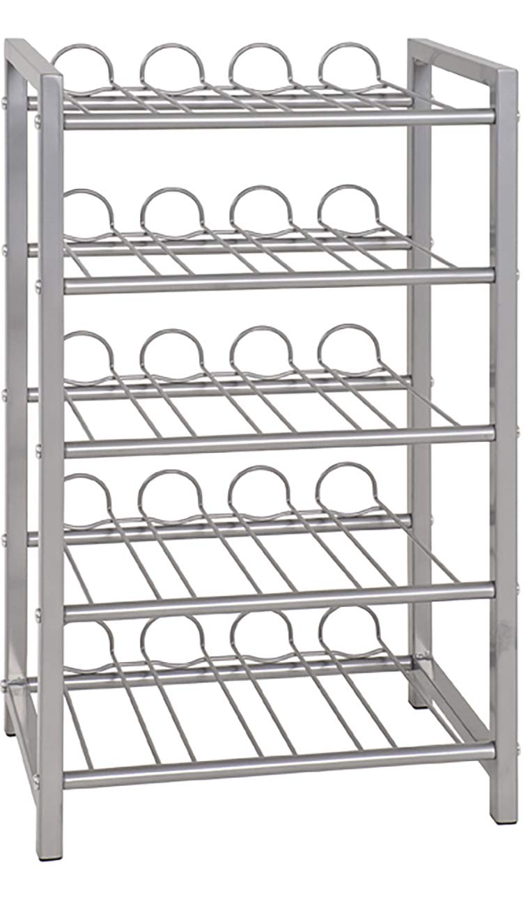HAKU Furniture Bottle Rack, 72 x 34 x 22 cm, Aluminium