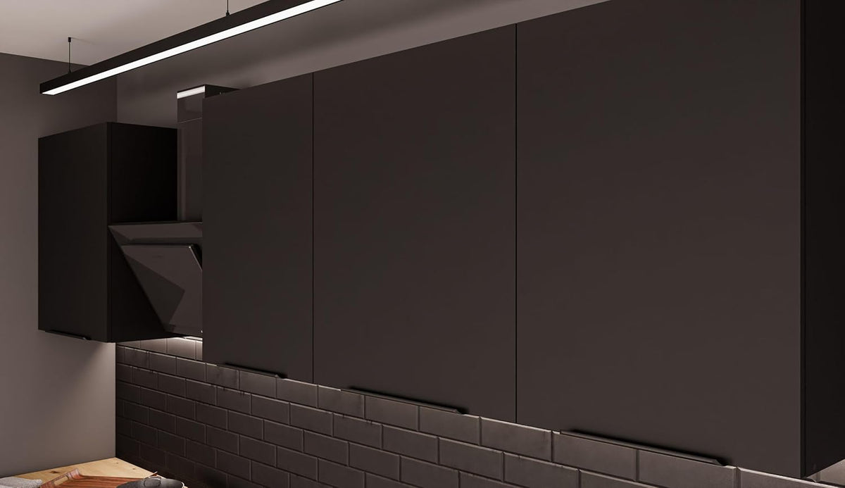 Siena Kitchen Unit 280 + 180 cm Fitted Kitchen Unit Matt Black