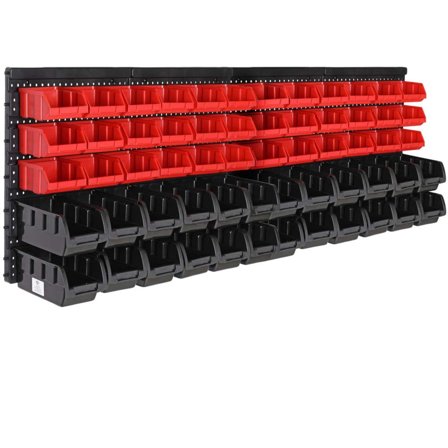 Deuba® Wall Shelf + Stacking Boxes - Extra Strong Wall Panels - Extendable Workshop Shelving