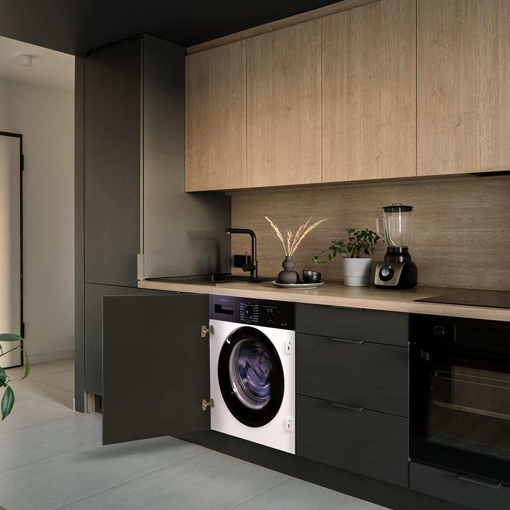 Cecotec 9 kg Carg Front Bolero Dresscode 940 BI Inverter A, 1950 W, 1400 U/min programmierbar, 16 Programmierbare Programme, Energiesparend, Delay Start, LED-Display, Dampf SteamMax.