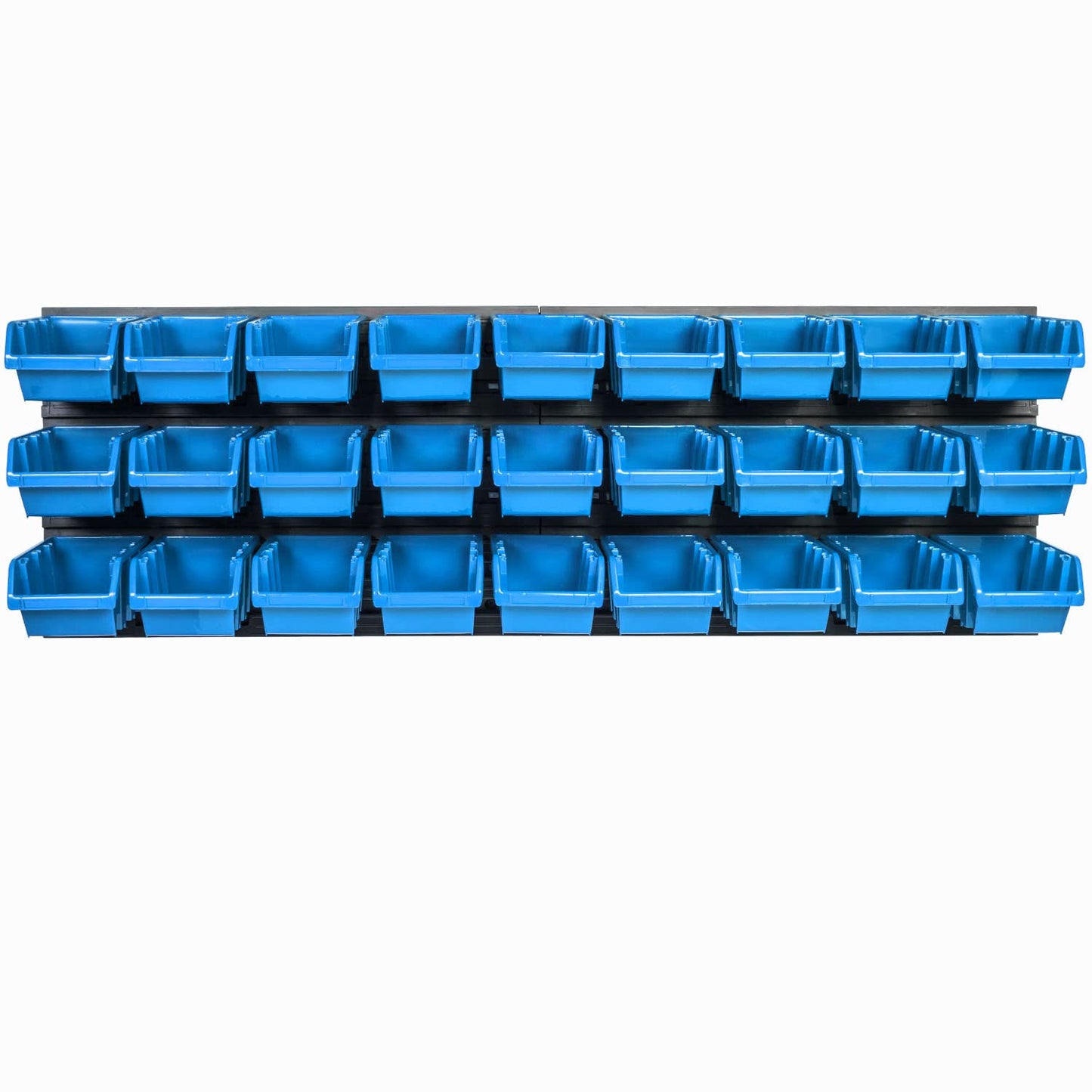 Storage System Wall Shelf 1152 x 390 mm | Pack of 55 | Stacking Boxes Storage Boxes | Extra Strong Wall Plates | Shelf Expandable | Workshop Shelf Storage Shelf Workshop Wall Shelf Boltless Shelf