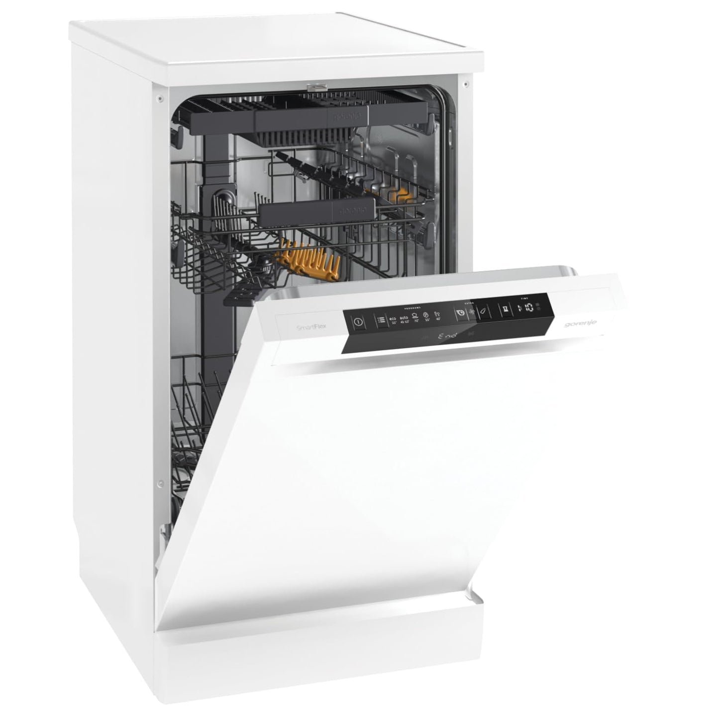 Gorenje GS643C90W Dishwasher/Freestanding/60 Width/16 Place Settings/6 Programmes/TotalDry/Total AquaStop/MultiClack/FlexUse/Intensive Programme/Crystal Glass/Energy Efficiency: C/Dimensions (H x W x