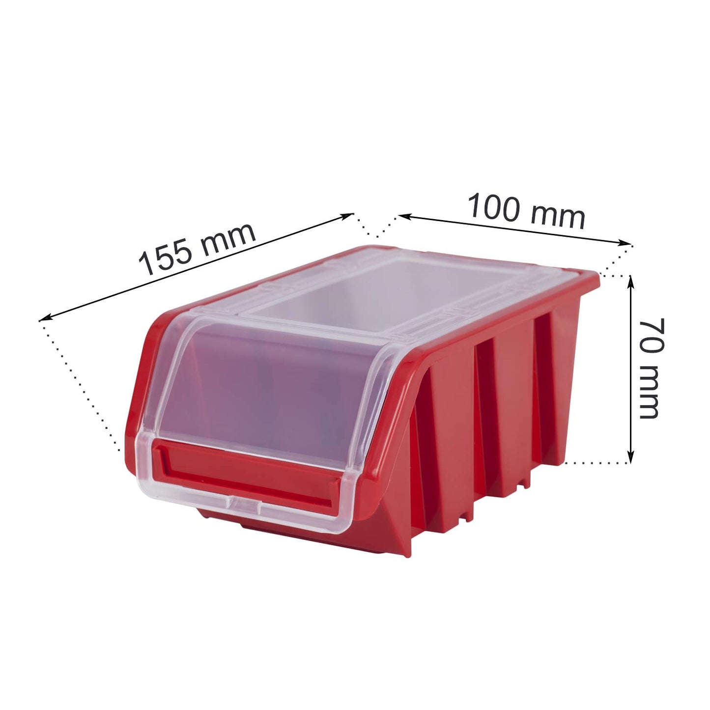 PAFEN Stacking Box Wall Shelf – 772 x 780 mm – Storage System 40 Pieces Boxes with Lid – Storage Shelf, Storage Boxes, Storage Boxes, Bulk Shelf, Black/Red