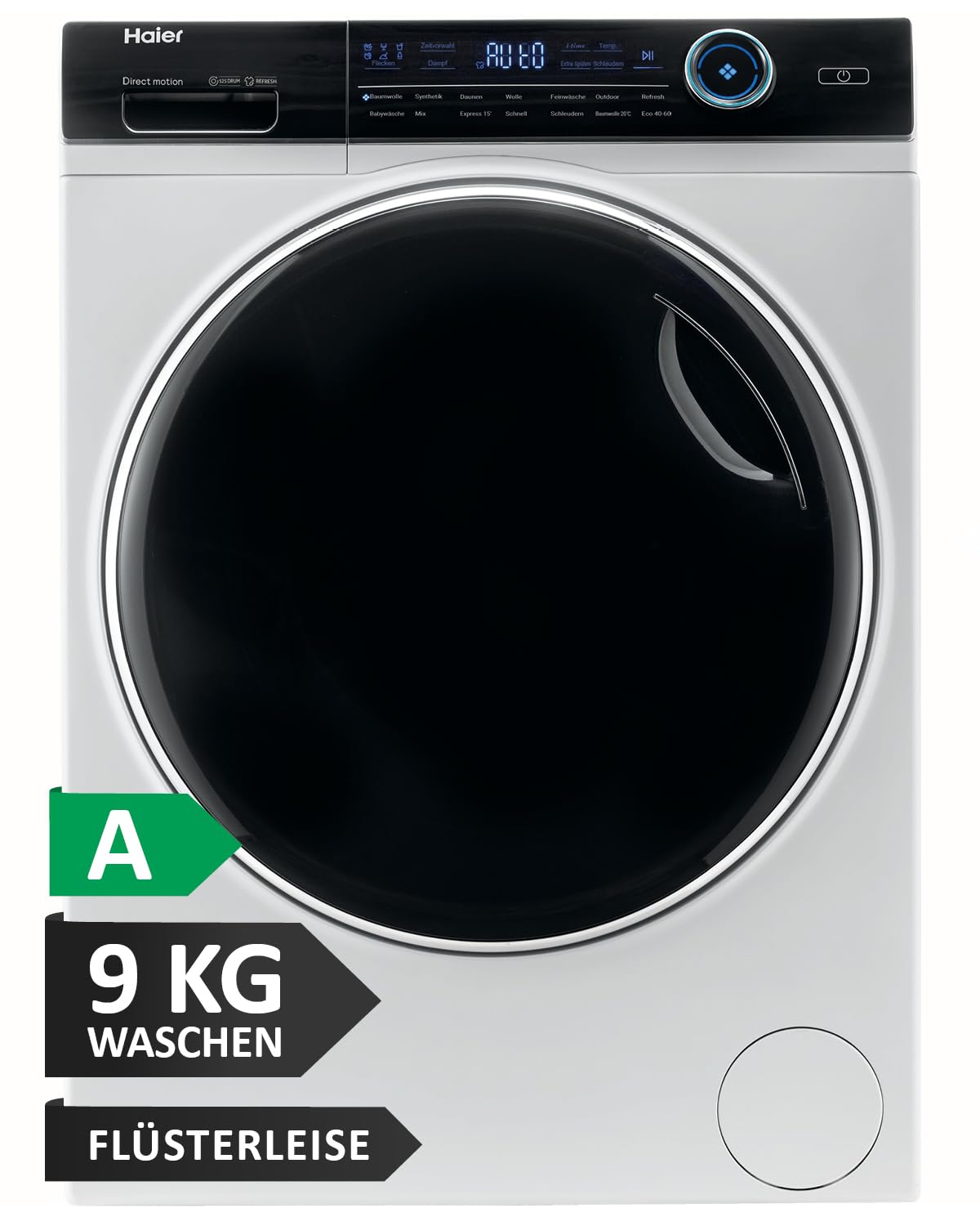 Haier Smart Front-Loading Washing Machine 10 kg I I-PRO Series 7 Plus HW100-BD14979U1 I Washing Machine with A-Efficiency, 1,400 rpm & Quiet Direct Drive I App, Self-Cleaning System & Full Water