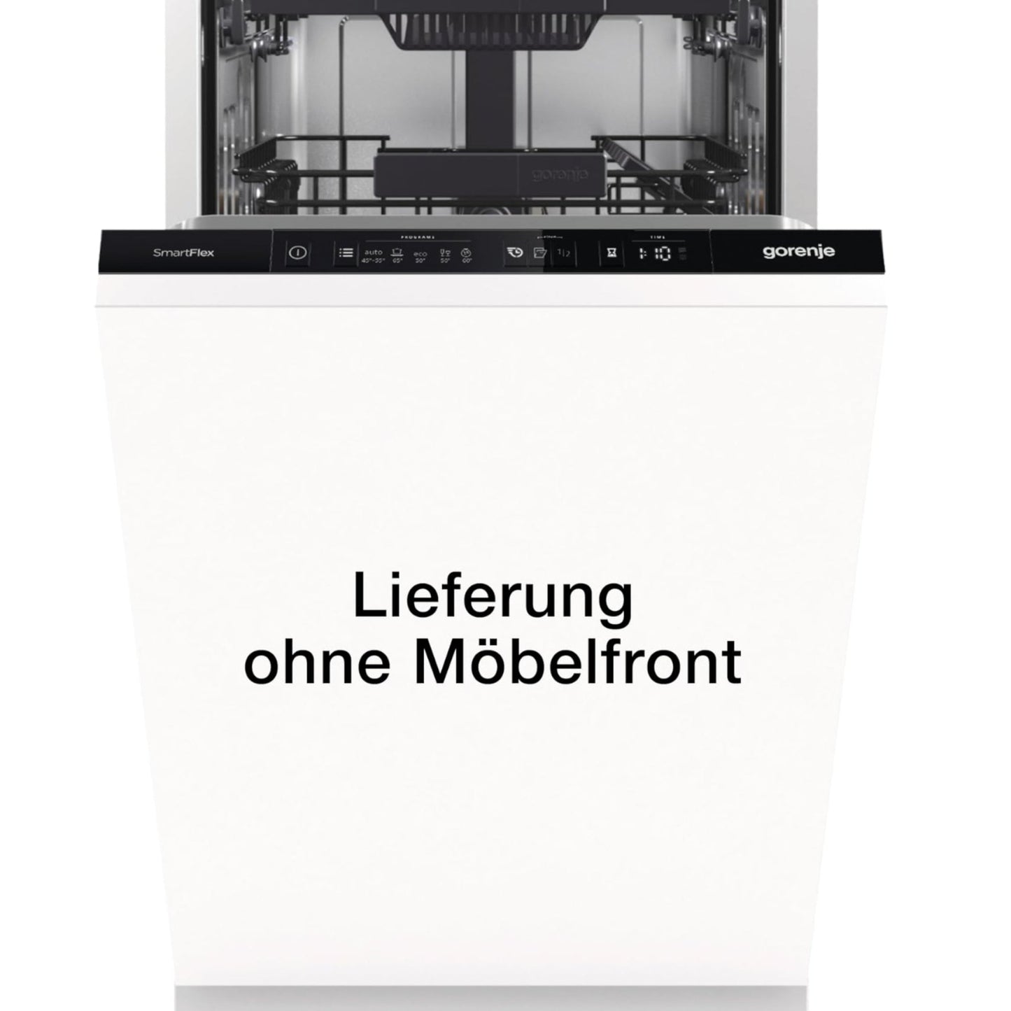 Gorenje GV 520 E10 Fully Integrated Dishwasher, 45 cm, 11 Place Settings, 3 Baskets, 5 Programmes, Height-Adjustable Top Basket, Complete Overflow Protection