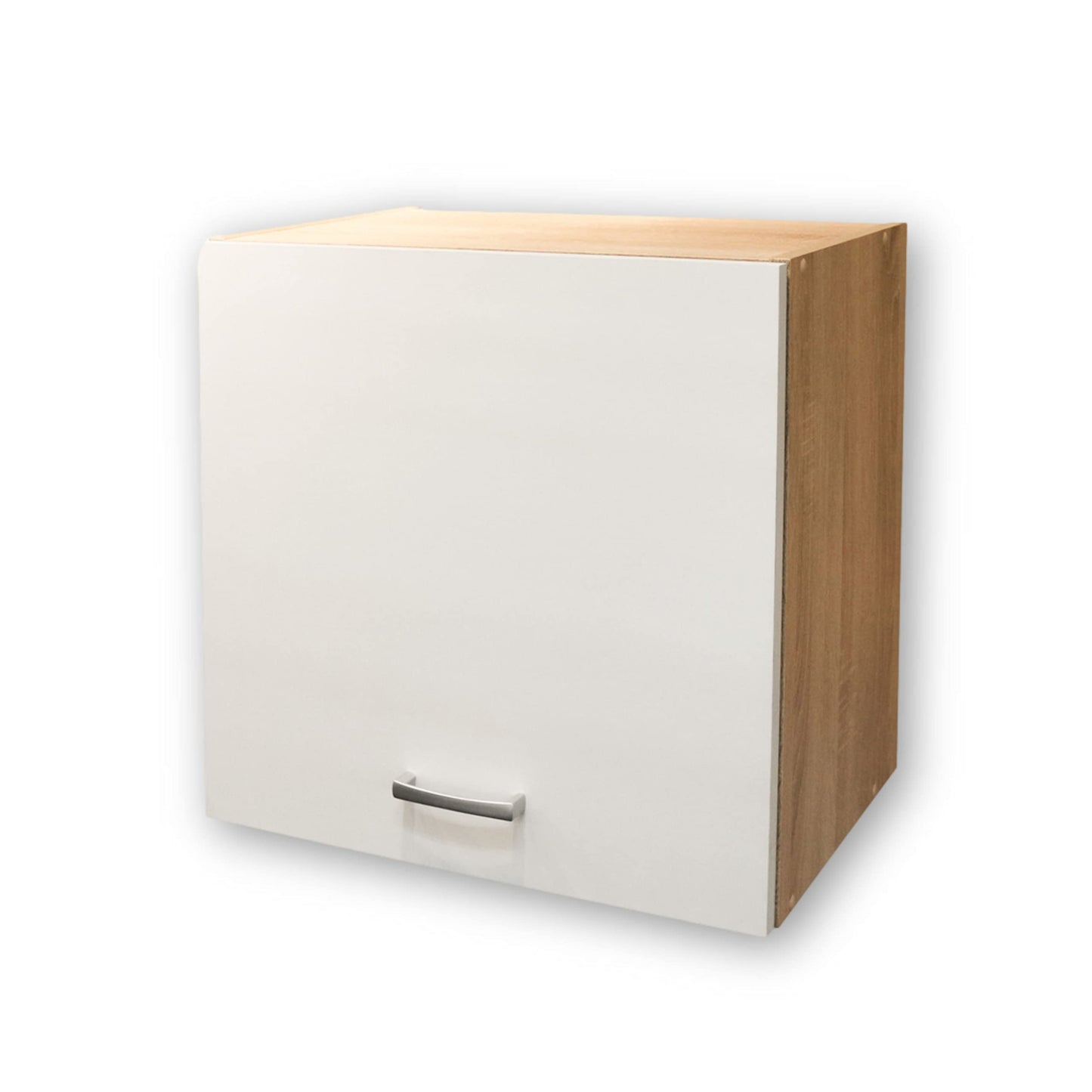 Stella Trading ANDY Modern Kitchen Unit without Electrical Appliances, Oak Sonoma Finish, White Matte, Spacious Fitted Kitchen, Plenty of Storage Space, 270 x 195 x 60 cm (W x H x D)