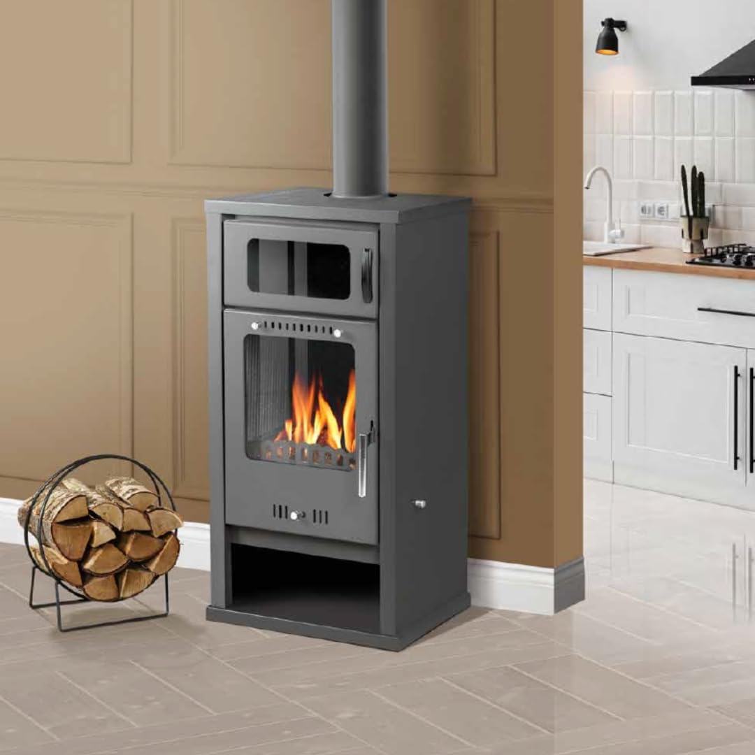 BALKAN ENERGY Troy Wood Stove with Oven 7.8 kW