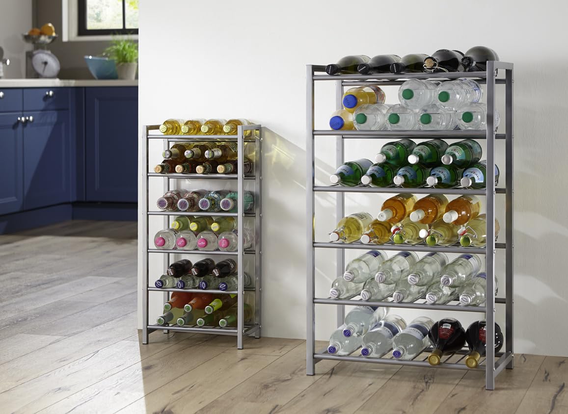 HAKU Furniture Bottle Rack, 72 x 34 x 22 cm, Aluminium