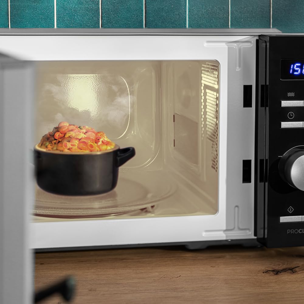 Cecotec Inverter Microwave - 19L Capacity - Defrosting, Heating and Cooking - Proclean 5010 Inverter. 700 W, 5 Power Levels, LED Display, 245 mm Turntable, Timer, 8 Programmes