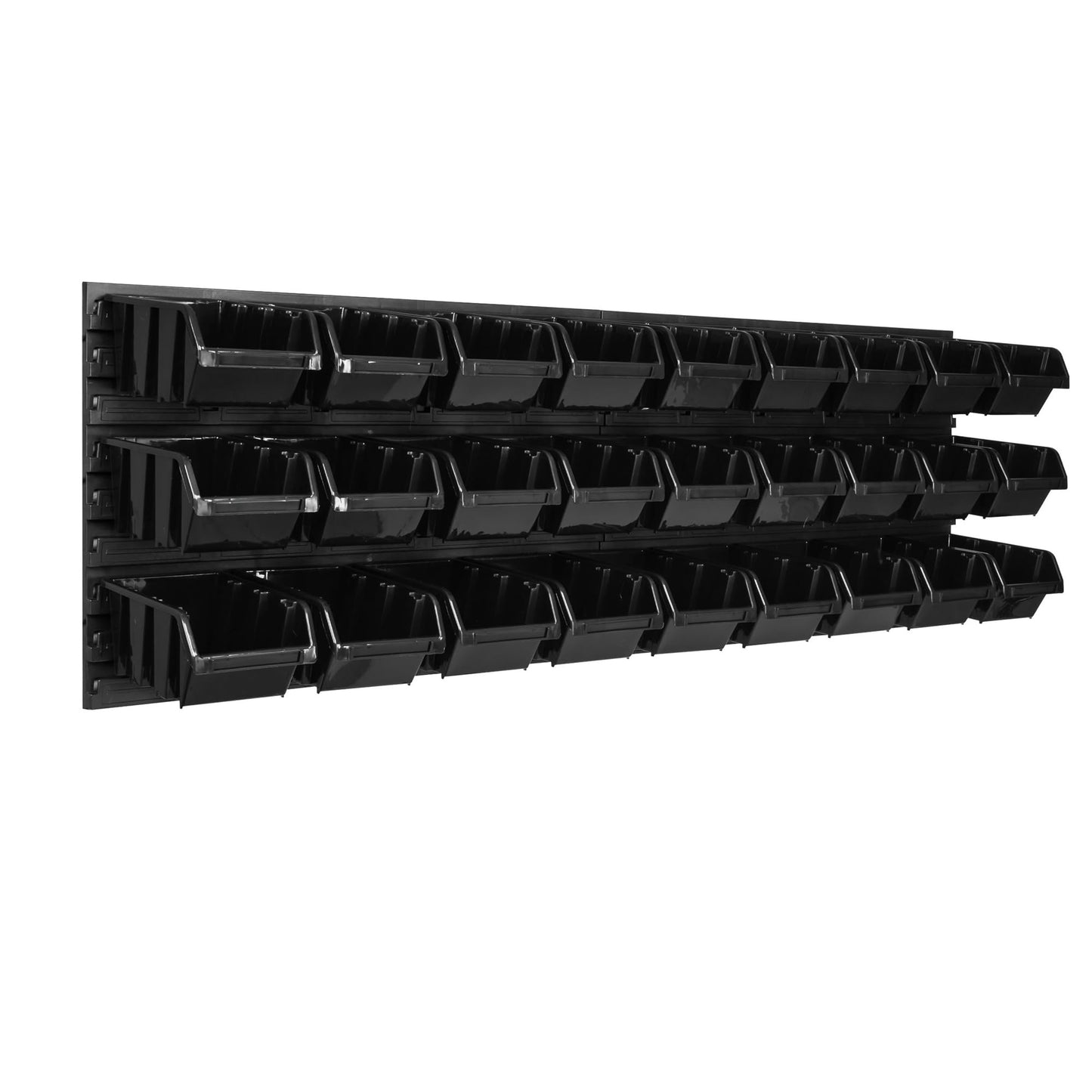 Storage System Wall Shelf 1152 x 390 mm | Pack of 55 | Stacking Boxes Storage Boxes | Extra Strong Wall Plates | Shelf Expandable | Workshop Shelf Storage Shelf Workshop Wall Shelf Boltless Shelf