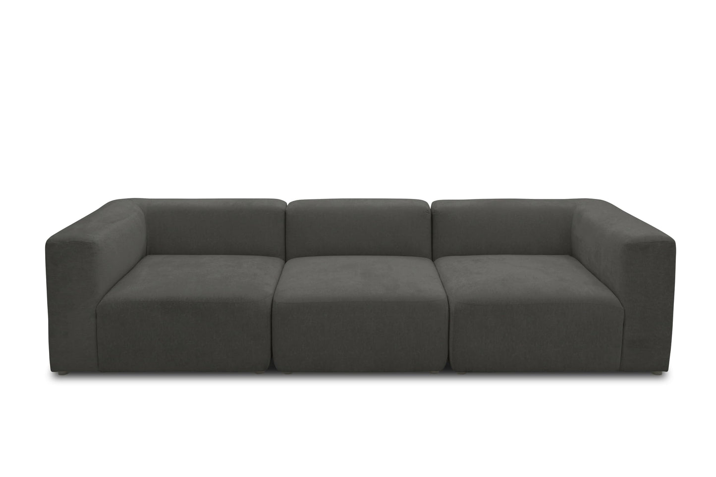 DOMO. collection Adrian Modular Sofa, 3-Seater Made of 2 x Corner Chairs and 1 x Chair, Big Sofa, Module Couch, 3 Upholstery Elements, 3-Seater Couch, 301 x 108 x 69 cm (W x D x H), Cream
