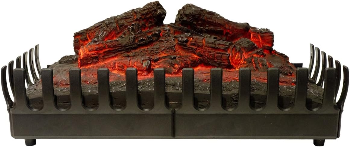 Chemin'Arte 094 Hearth with Reddening Logs for Electric Fireplace