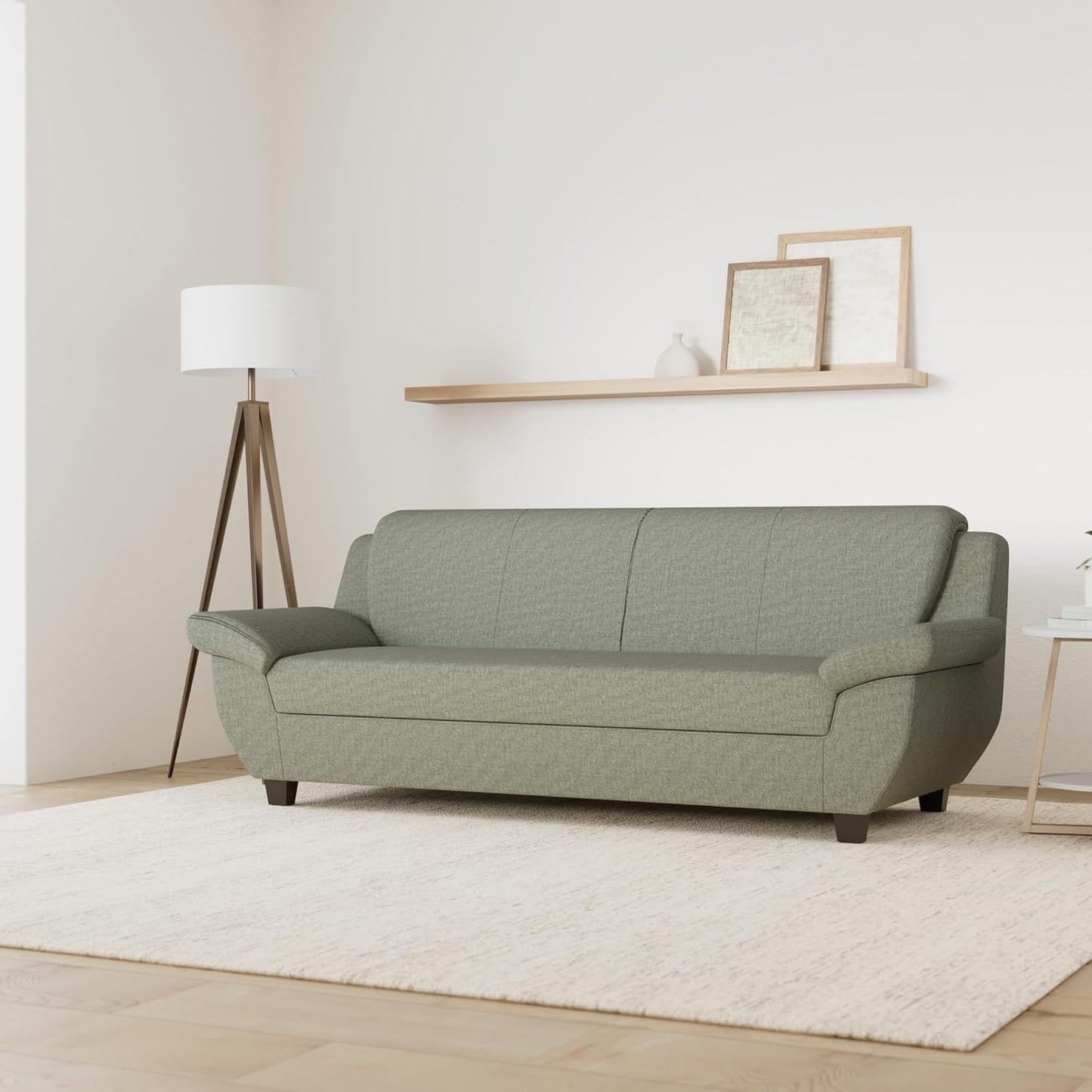 DOMO. collection Panama 3-Seater Sofa 3-Seater Couch Set 3-2-1 Anthracite 207 cm