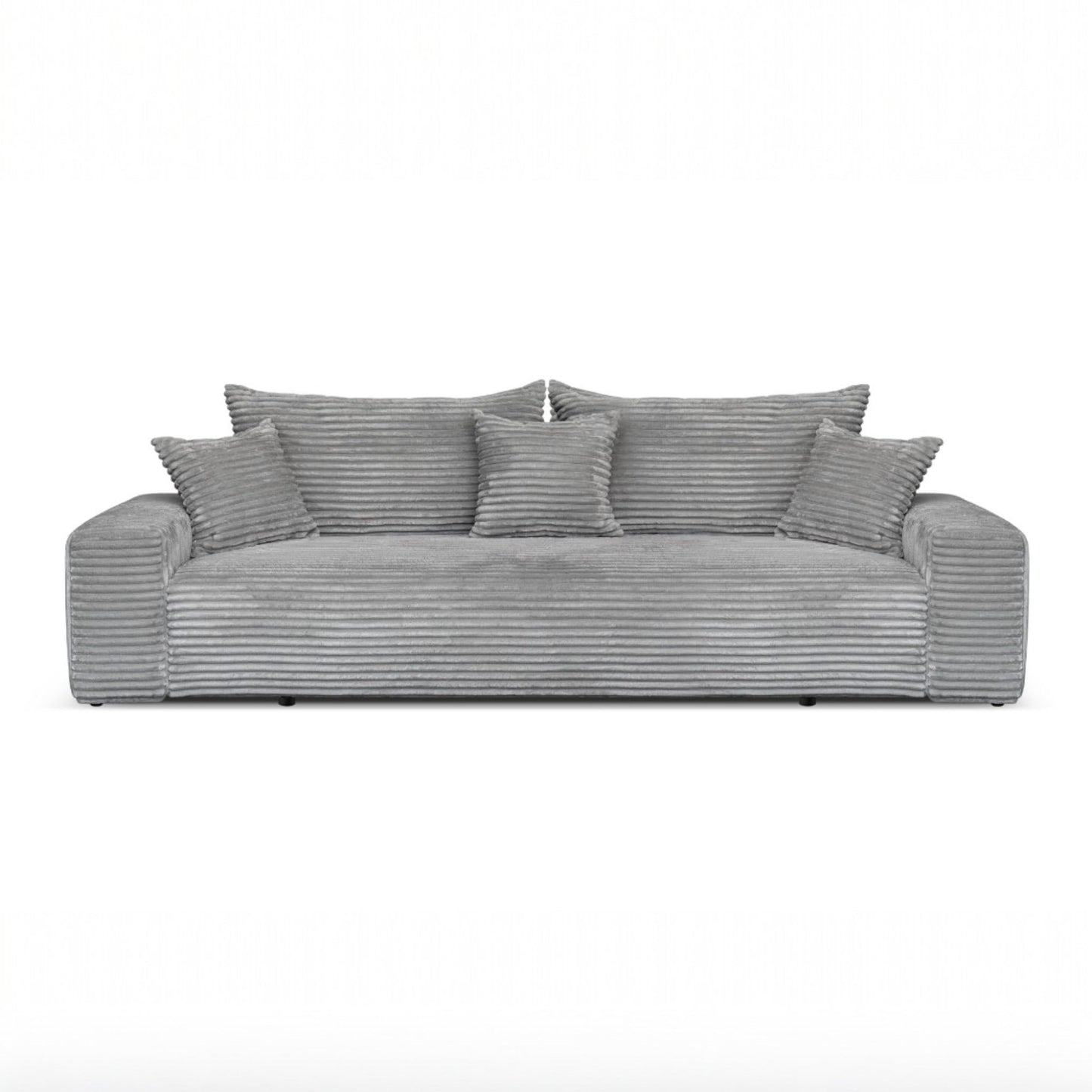 Cordo Sofa Bed 265 x 150 cm with Bed Box - Cord Sofa TILIA Wide Corduroy, SoftTouch Comfort, Nosage Spring, Removable Cushions, Easy Clean & Pet Friendly (Bronze)