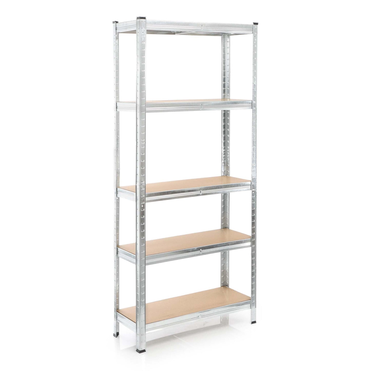 Wiltec Heavy Duty Shelving Unit 160 x 60 x 180 cm, 175 kg Shelf, Galvanised Steel, Load Shelving Unit with 4 Shelves, Workshop Shelving
