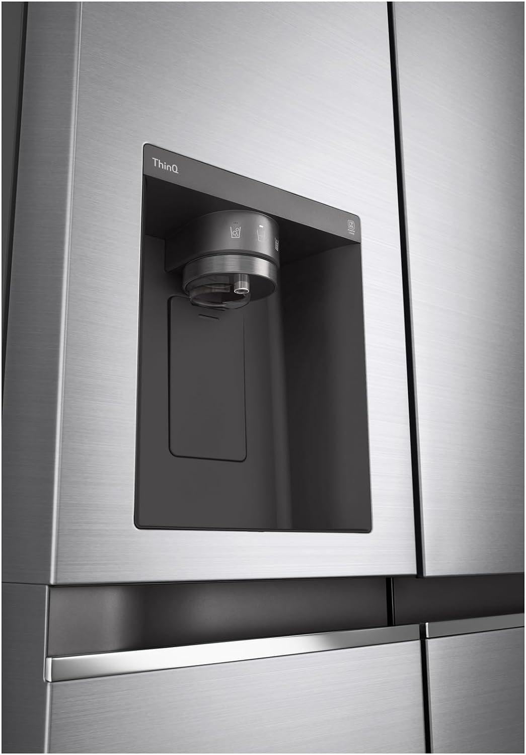 LG GSLC40PYPE Side-by-Side Kühlschrank ǀ Smart Inverter Compressor ǀ Eis- und Wasserspenderǀ Total No Frost Technologie ǀ EEK E ǀ 638 L