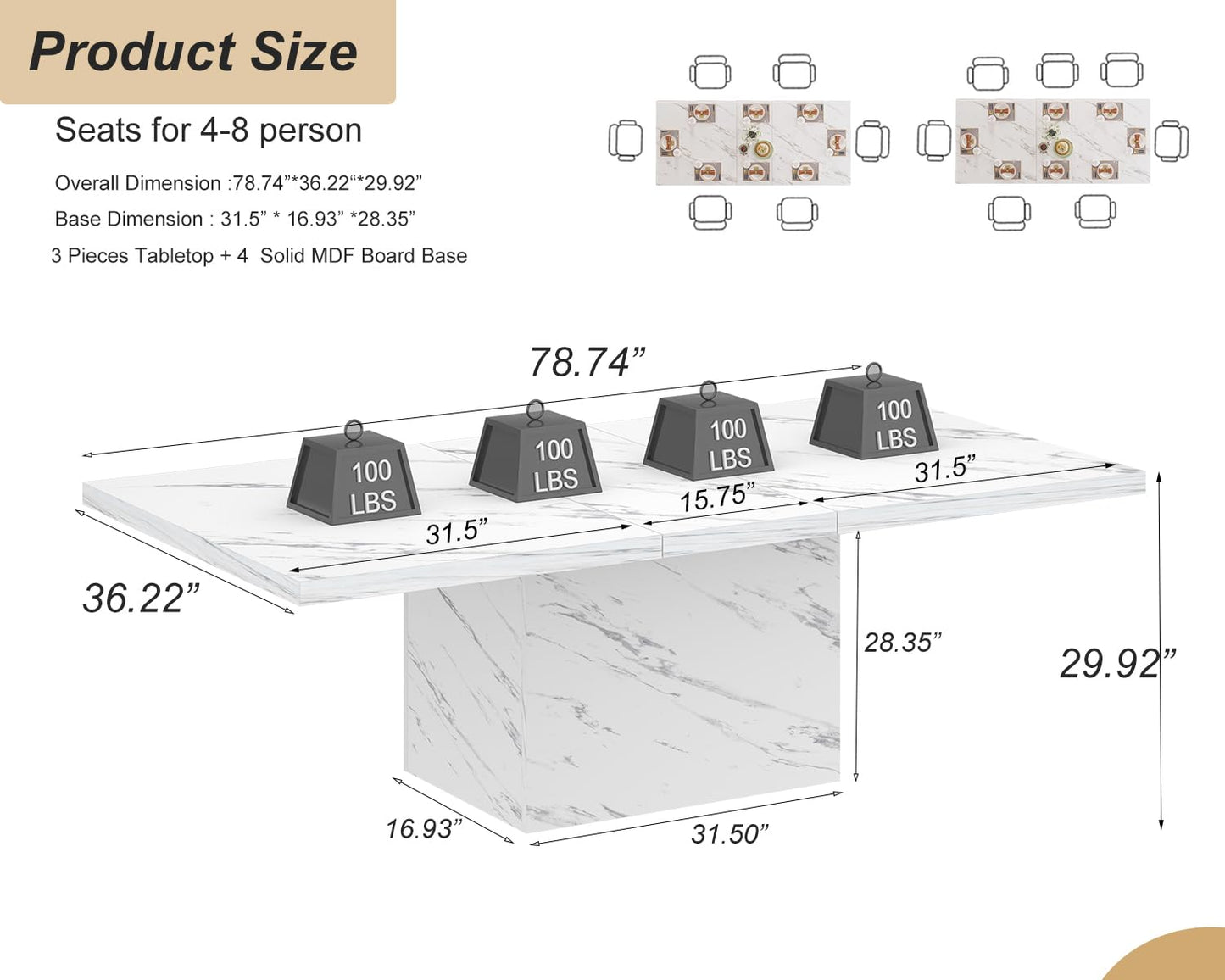 HSH Modern Black Dining Table1