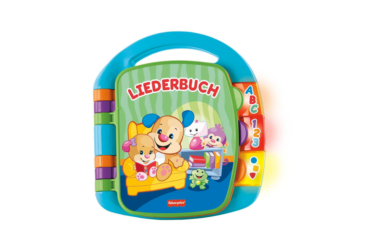 Fisher-Price Learning Fun, Songbook, Baby Music Book, Music Toy for Babies, Electronic Children's Book, from 6 Months, German Version, CDH40