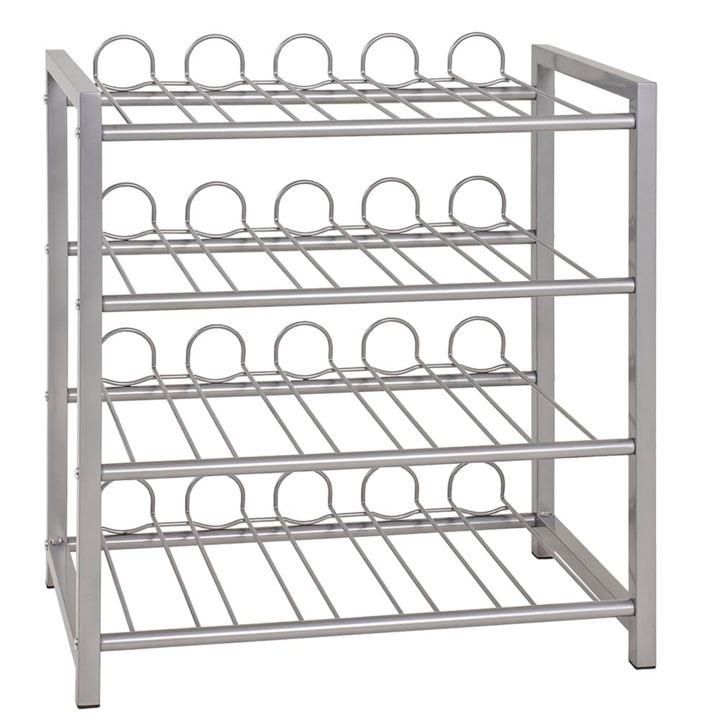 HAKU Furniture Bottle Rack, 72 x 34 x 22 cm, Aluminium