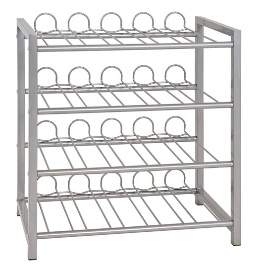 HAKU Furniture Bottle Rack, 72 x 34 x 22 cm, Aluminium